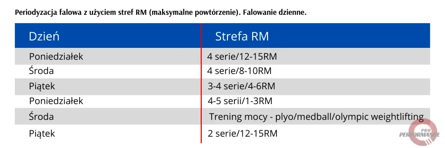 rodzaje periodyzacji treningu - falowa